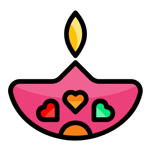 lámpara de diwali icono gratis