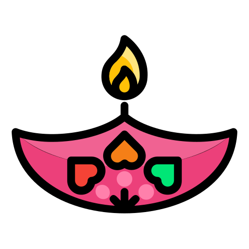 lámpara de diwali icono gratis