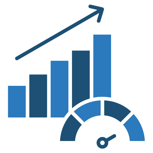 métricas de rendimiento icono gratis