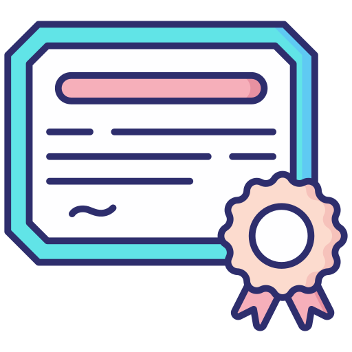 certificado icono gratis