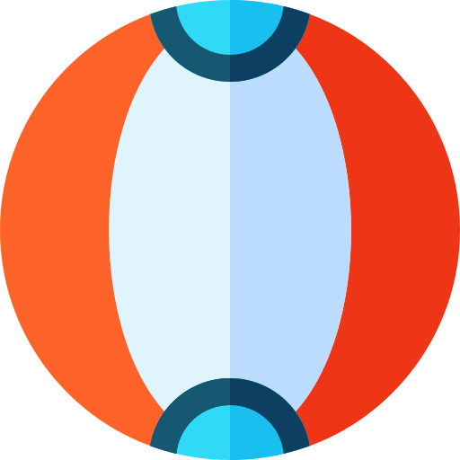 Beach ball Basic Rounded Flat icon