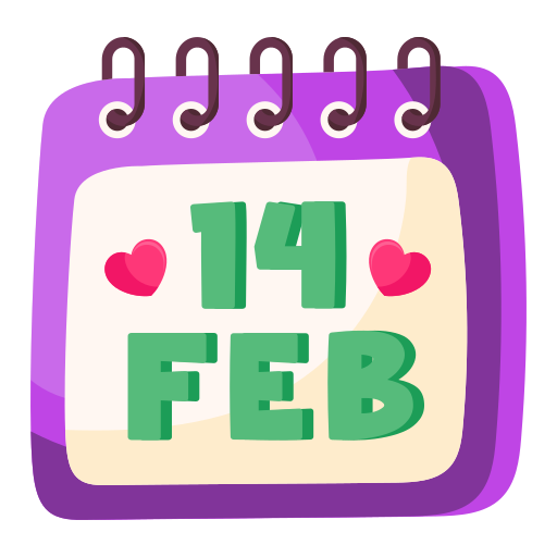 14 de febrero icono gratis