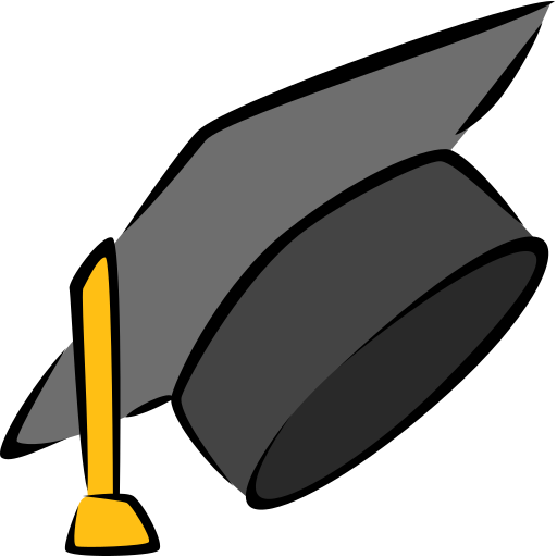 gorro de graduación icono gratis