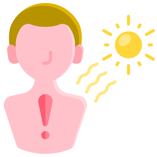 햇볕에 탄다 무료 아이콘