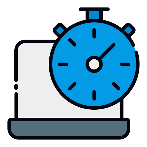 seguimiento del tiempo icono gratis