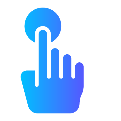 sensor táctil icono gratis