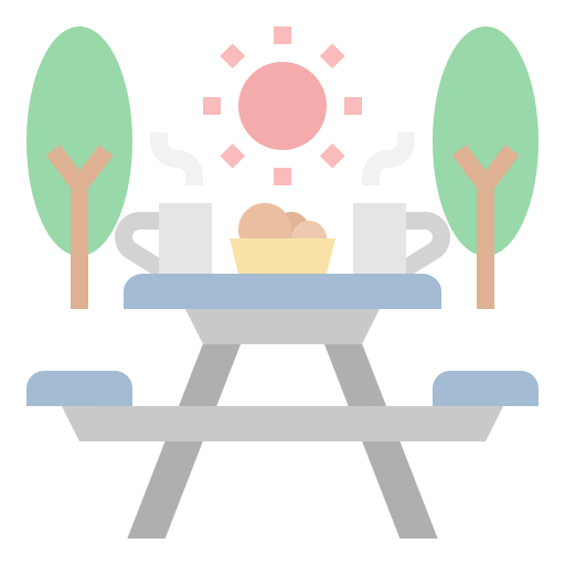 mesa de picnic icono gratis