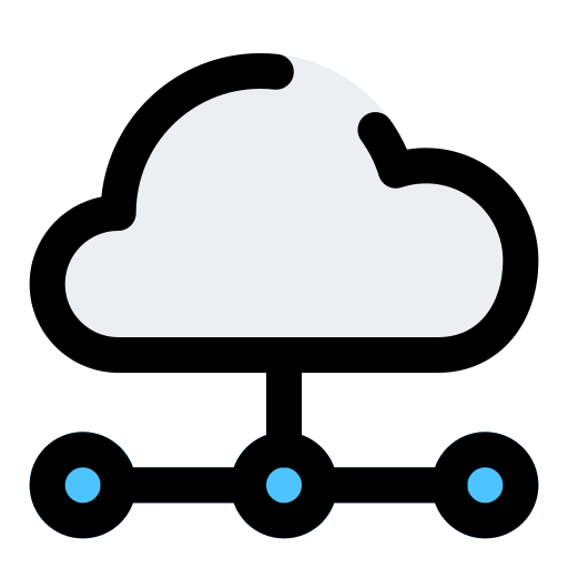 datos en la nube icono gratis