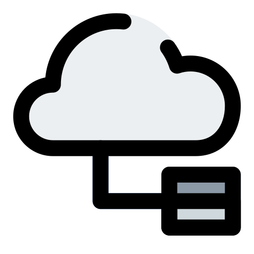 Árbol de base de datos en la nube icono gratis