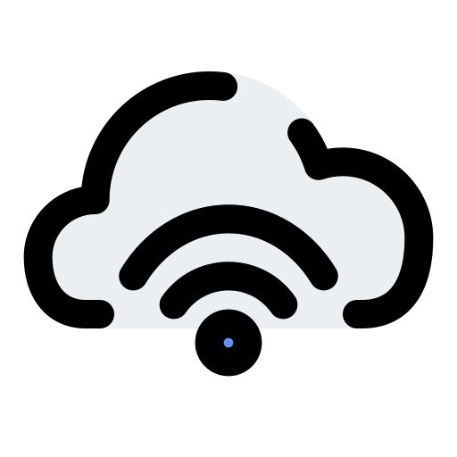 wifi en la nube icono gratis