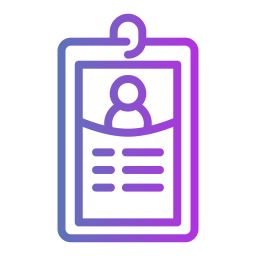 tarjeta de identificación icono gratis
