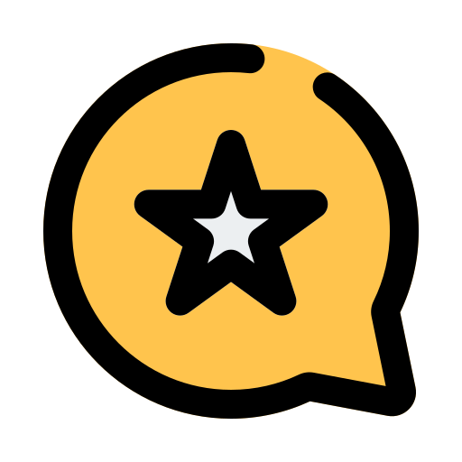 comentario estrella icono gratis