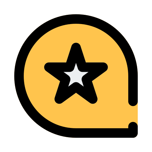 comentario estrella icono gratis