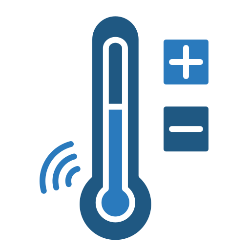 control de temperatura icono gratis