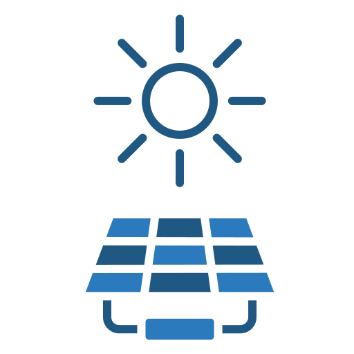 paneles solares icono gratis