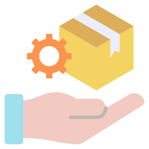 gestión de productos icono gratis