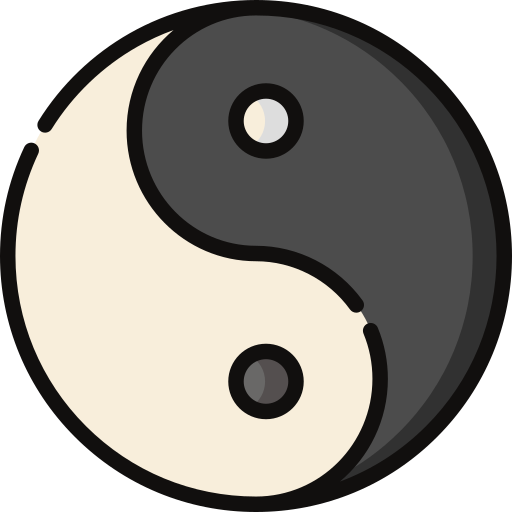 Yin y yang icono gratis