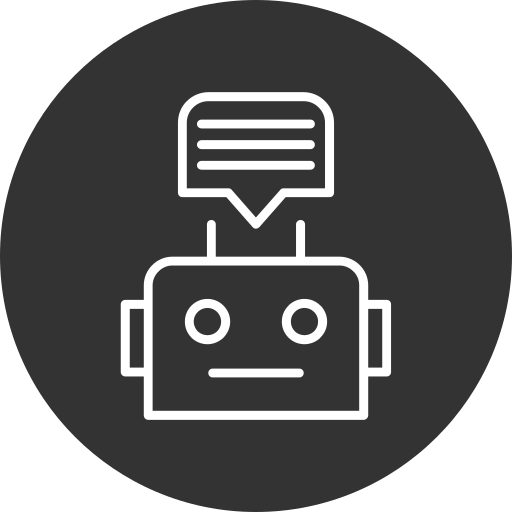 robot conversacional icono gratis