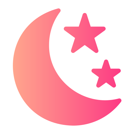 luna creciente icono gratis