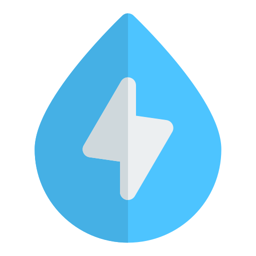 energía del agua icono gratis