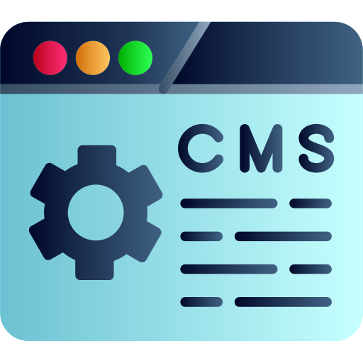 sistema de gestión de contenidos icono gratis