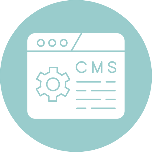 sistema de gestión de contenidos icono gratis