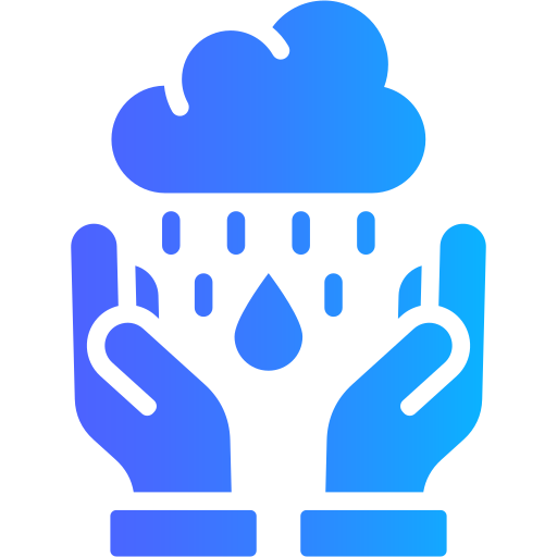 recolección de agua de lluvia icono gratis