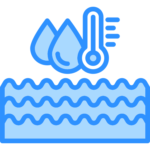 temperatura del agua icono gratis