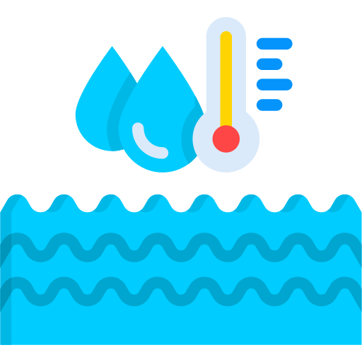 temperatura del agua icono gratis