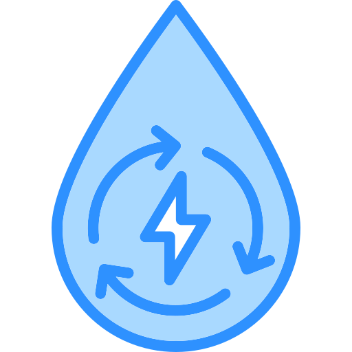 energía del agua icono gratis