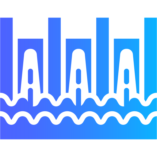 energía hidroeléctrica icono gratis