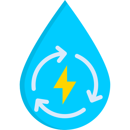 energía del agua icono gratis