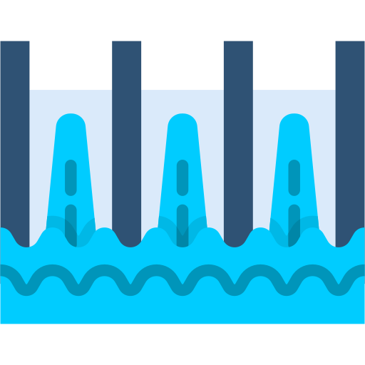 energía hidroeléctrica icono gratis