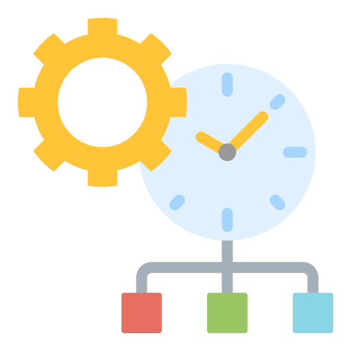 gestión del tiempo icono gratis