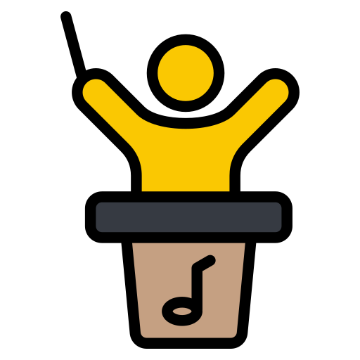 orquesta icono gratis