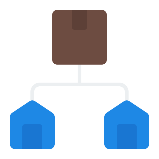 distribución icono gratis