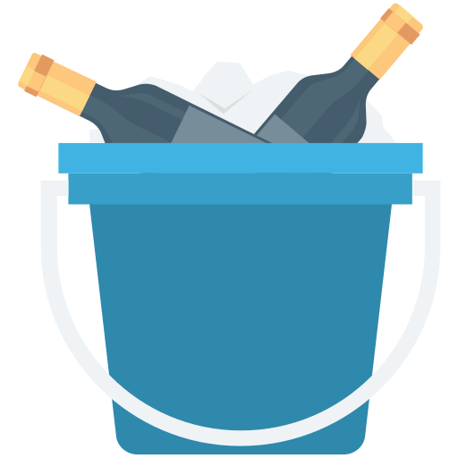 cubo de vino icono gratis