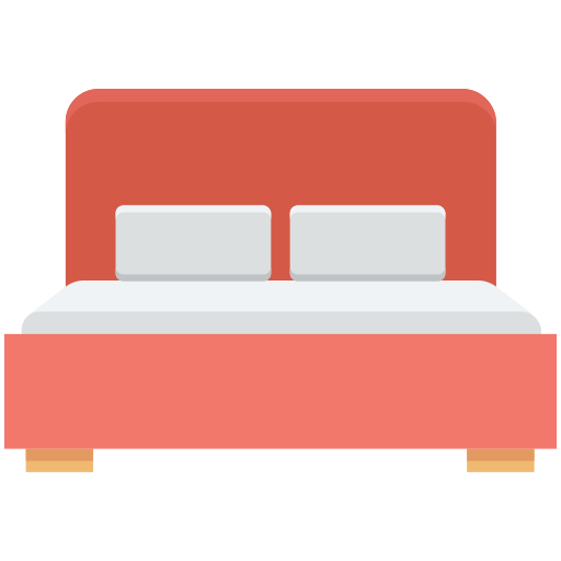 cama de pareja icono gratis