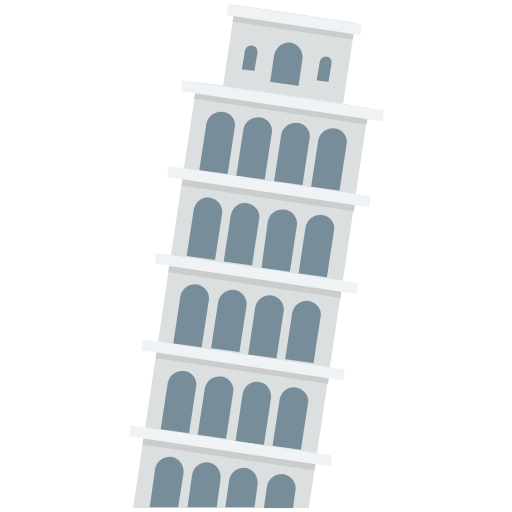 torre de pisa icono gratis