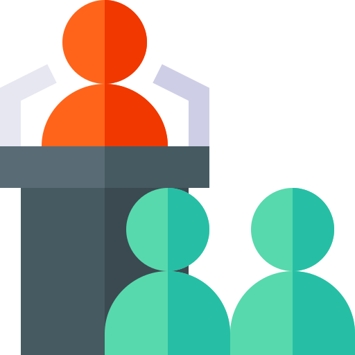 Discurso icono gratis