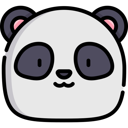 oso panda icono gratis