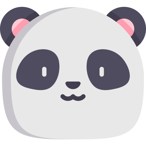 oso panda icono gratis