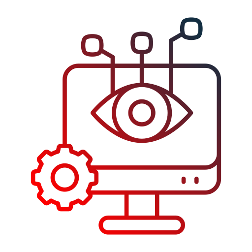 visión por computadora icono gratis