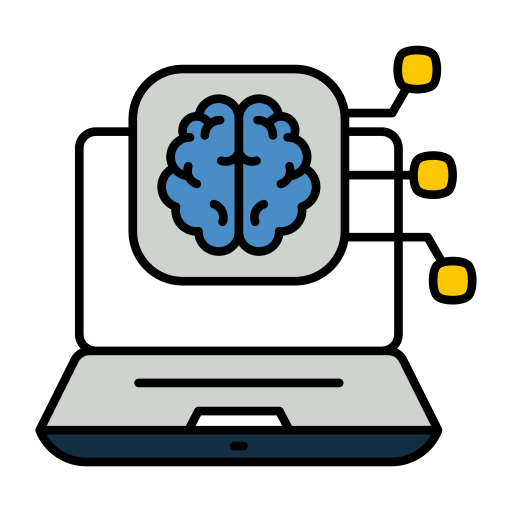 aplicación de inteligencia artificial icono gratis