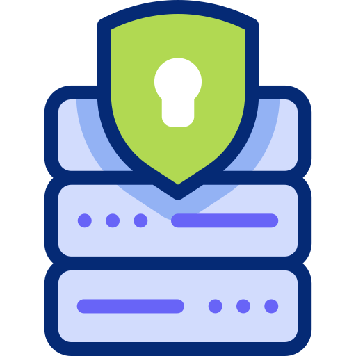 seguridad de los datos icono gratis