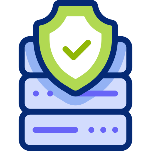 seguridad de los datos icono gratis