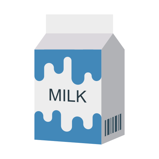 Milk Dinosoft Flat icon