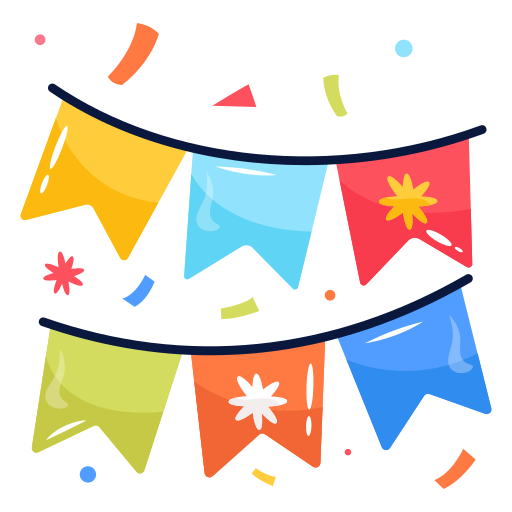 drapeaux de fête Icône gratuit drapeaux de fête Icône gratuit