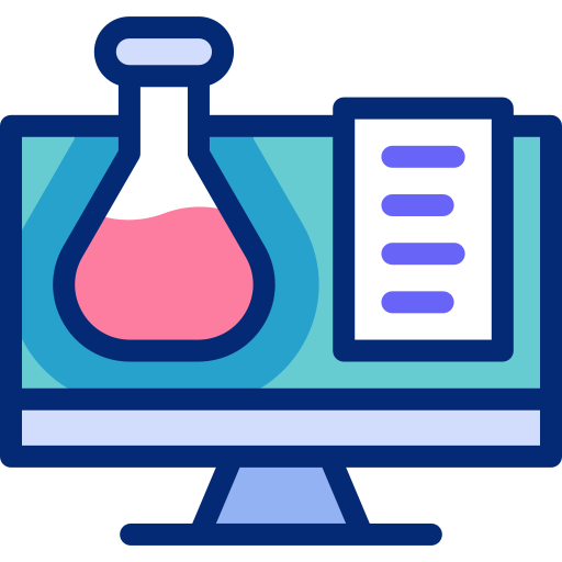 laboratorio virtual icono gratis