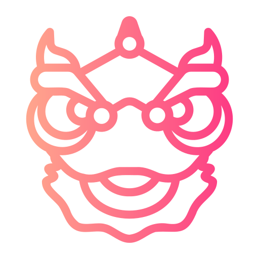 danza del león icono gratis